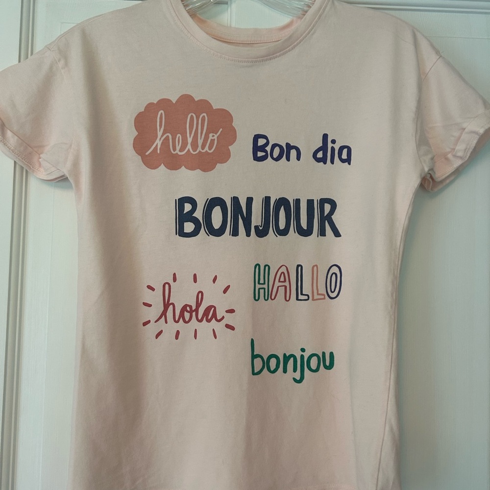Tea Collection Kids' Multicolor Greeting Tee